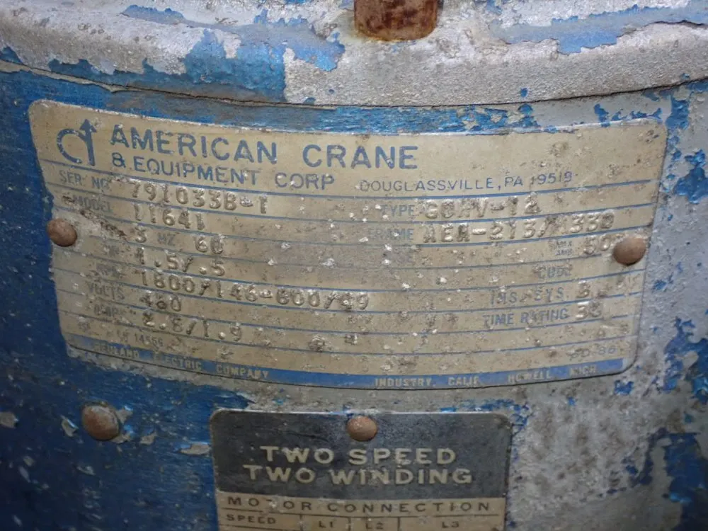 Munck 10 Ton Dual Cable Hoist