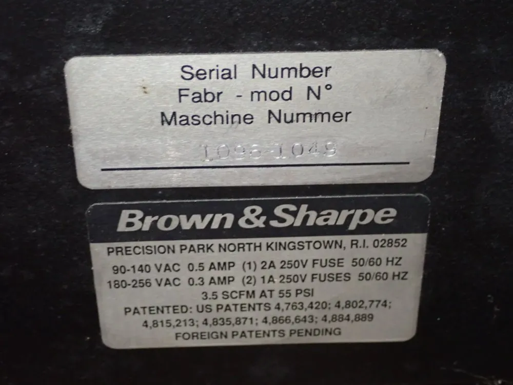 Brown & Sharpe Cmm