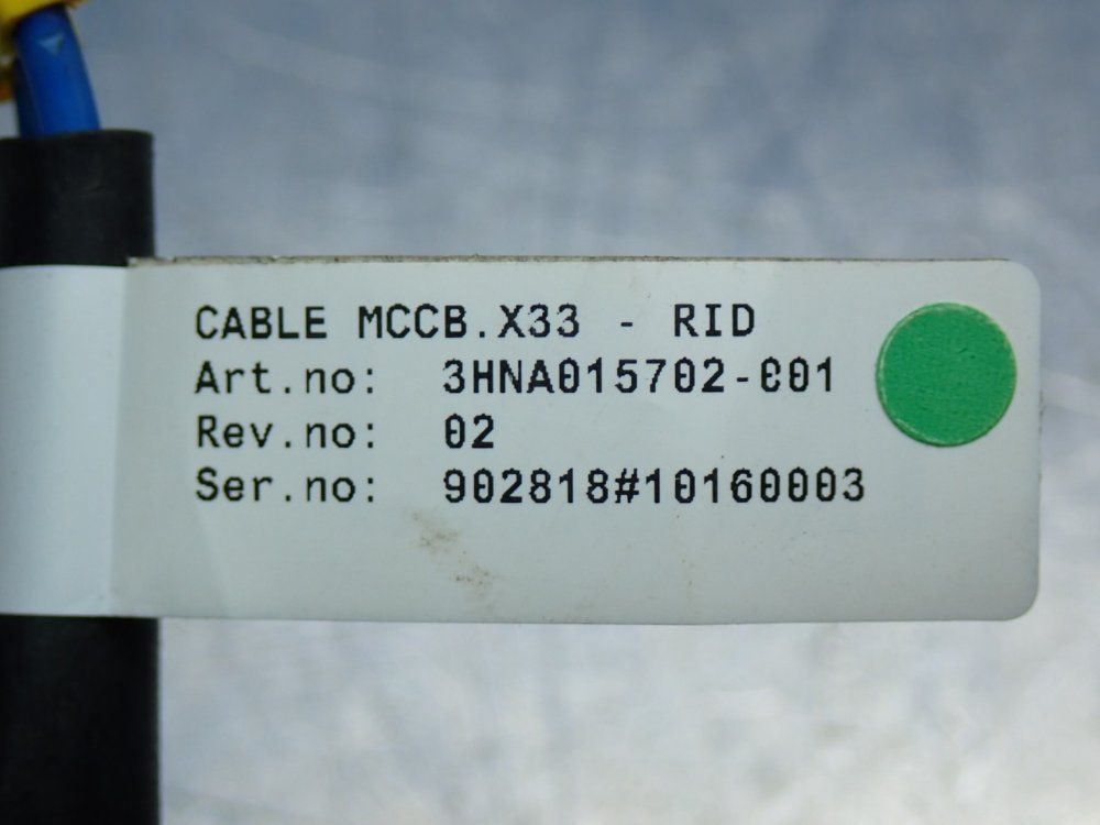 Abb Mccb.x33 - Rid.x2 Cable - 3hna015702-001