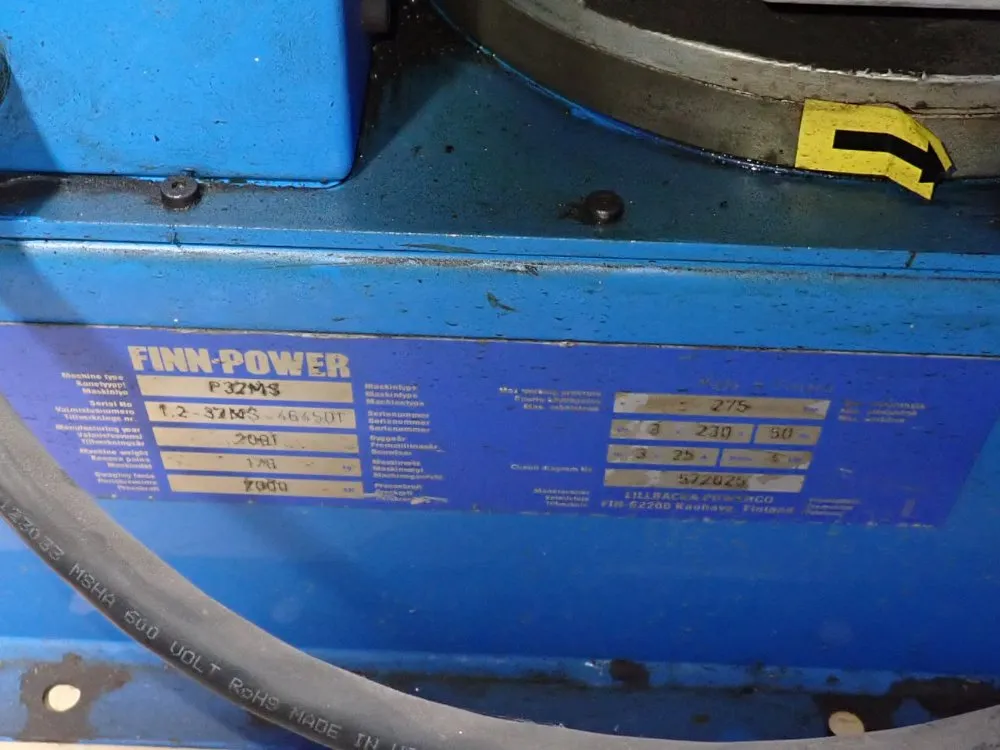 Finn-power 5" Hydraulic Hose Crimper - P32ms