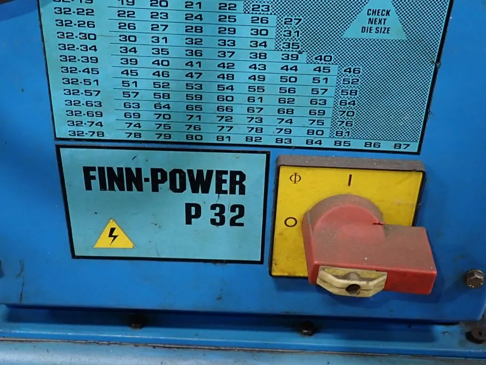 Finn-power 5" Hydraulic Hose Crimper - P32ms