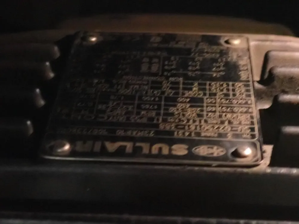 Sullair 1 Hp Air Compressor - 2209/a