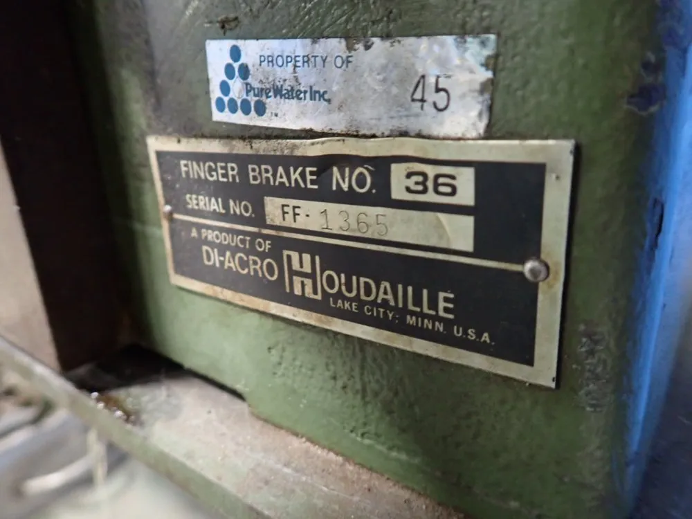 Di-acro 36" Finger Brake - 36