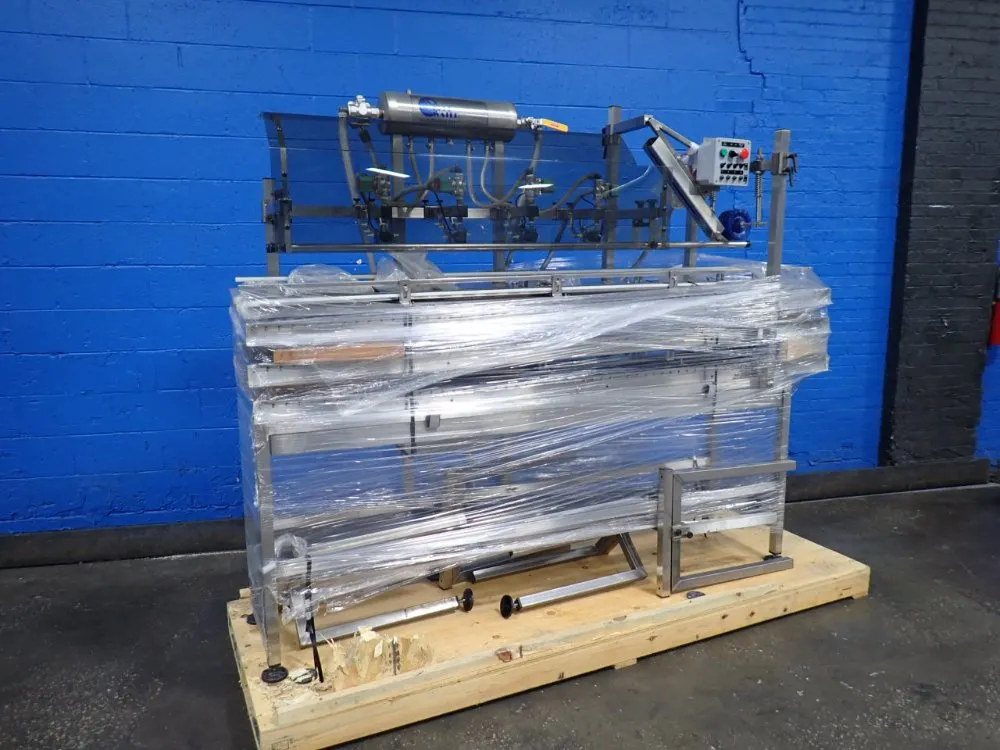 4 Nozzles Automatic Inline Liquid Filler Machine