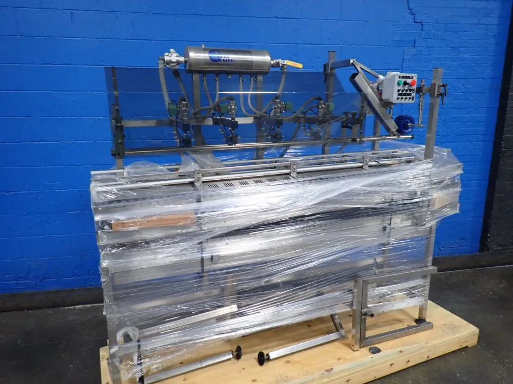 4 Nozzles Automatic Inline Liquid Filler Machine