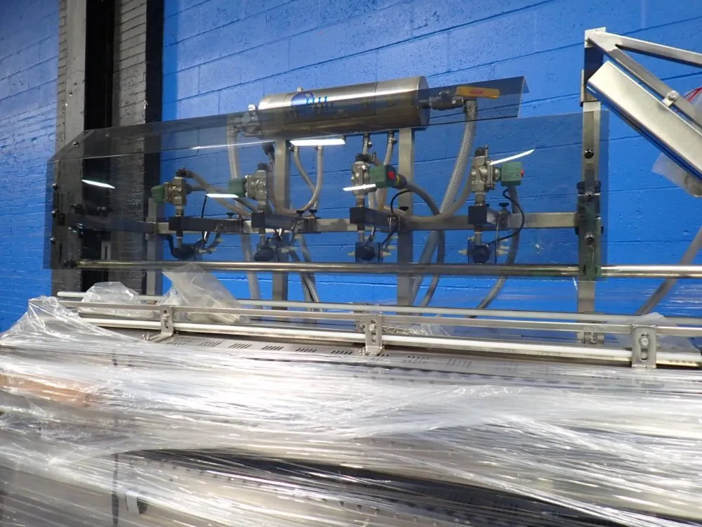 4 Nozzles Automatic Inline Liquid Filler Machine