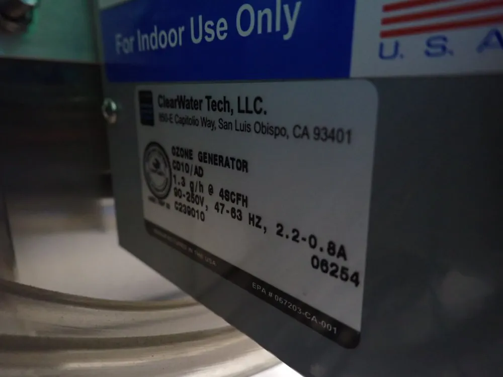 Clear Water Tech Ozone Generator And Bottle Rinser - Cd10/ad /bottle Rinser