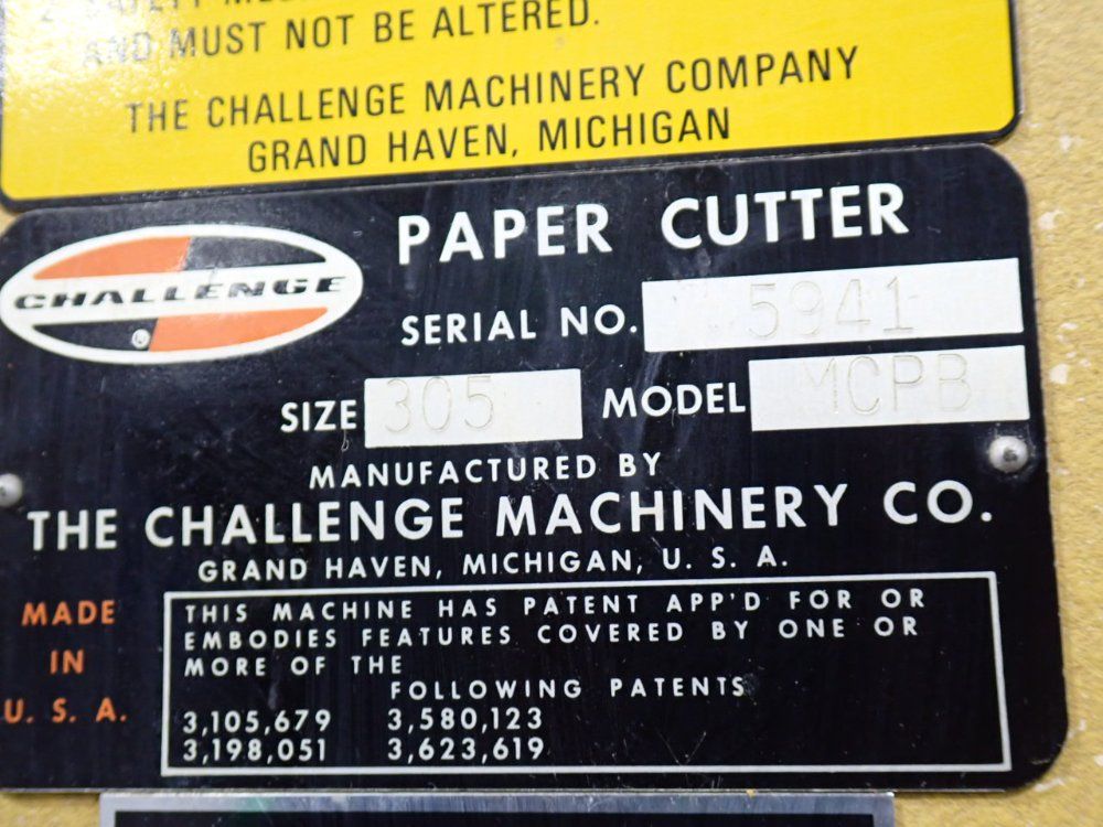 Challenge Champion 30" Hydraulic Paper Cutter - Modb