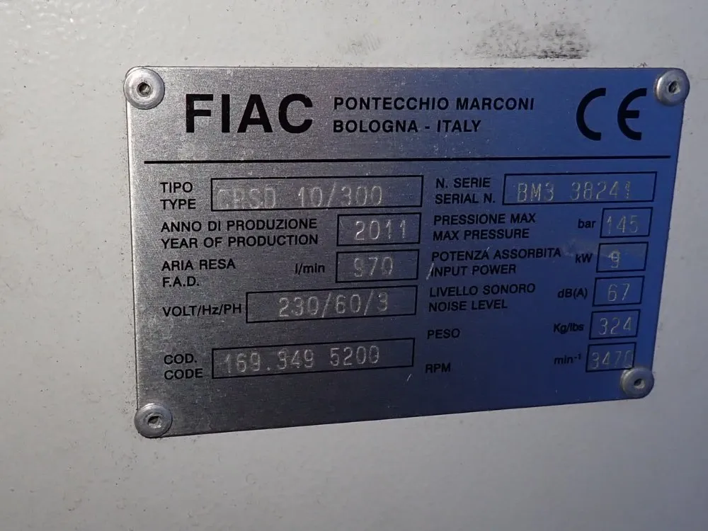 Fiac 9 Kw Air Compressor - Crs10