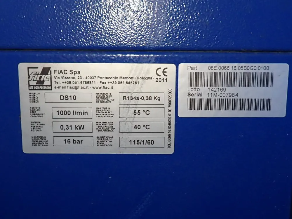 Fiac 9 Kw Air Compressor - Crs10