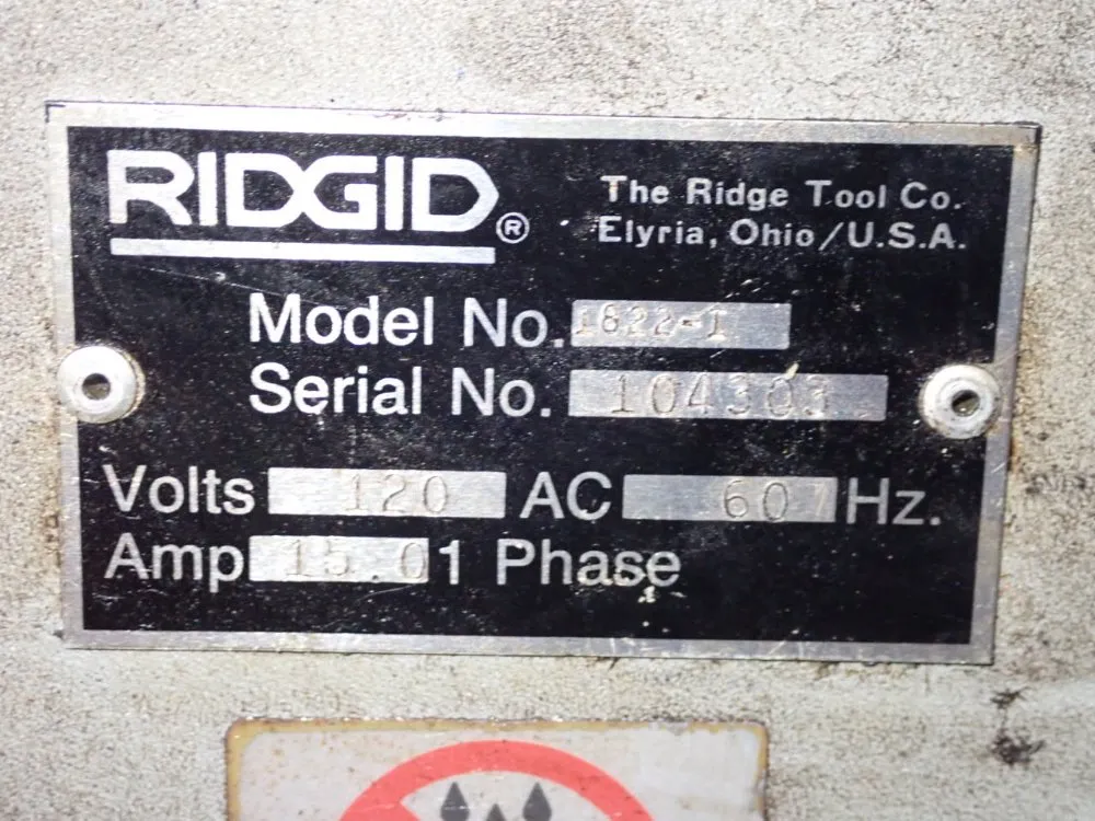 Ridgid Pipe Threader - 1822-1