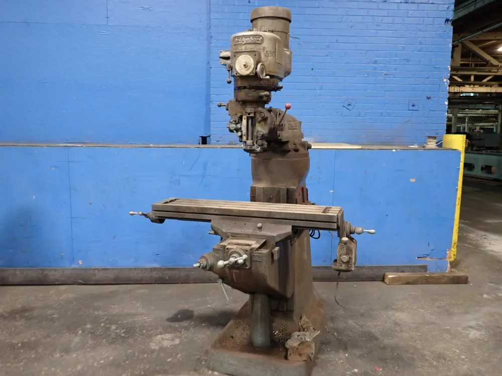 Bridgeport 9" X 42" Vertical Mill