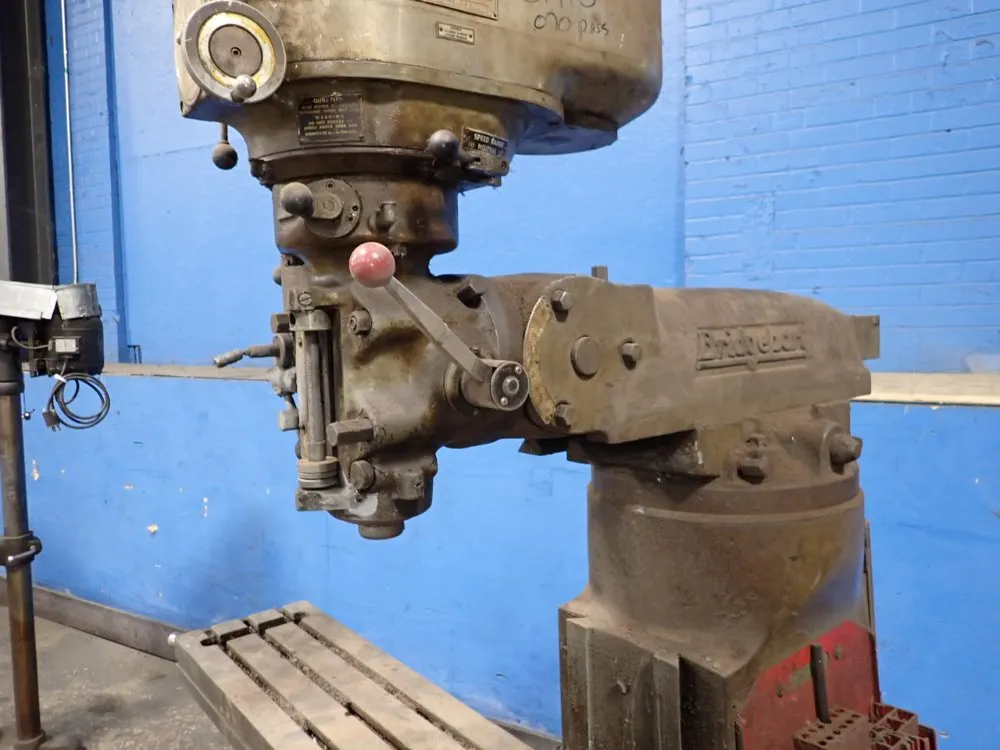 Bridgeport 9" X 42" Vertical Mill