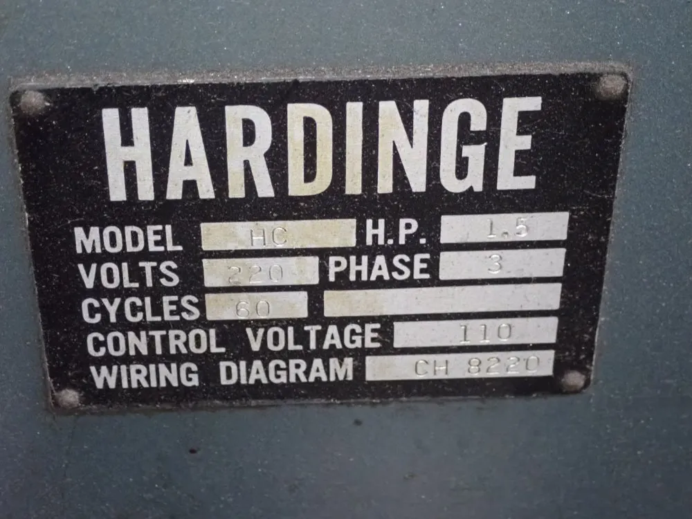 Hardinge 15" Turret Lathe - Hc