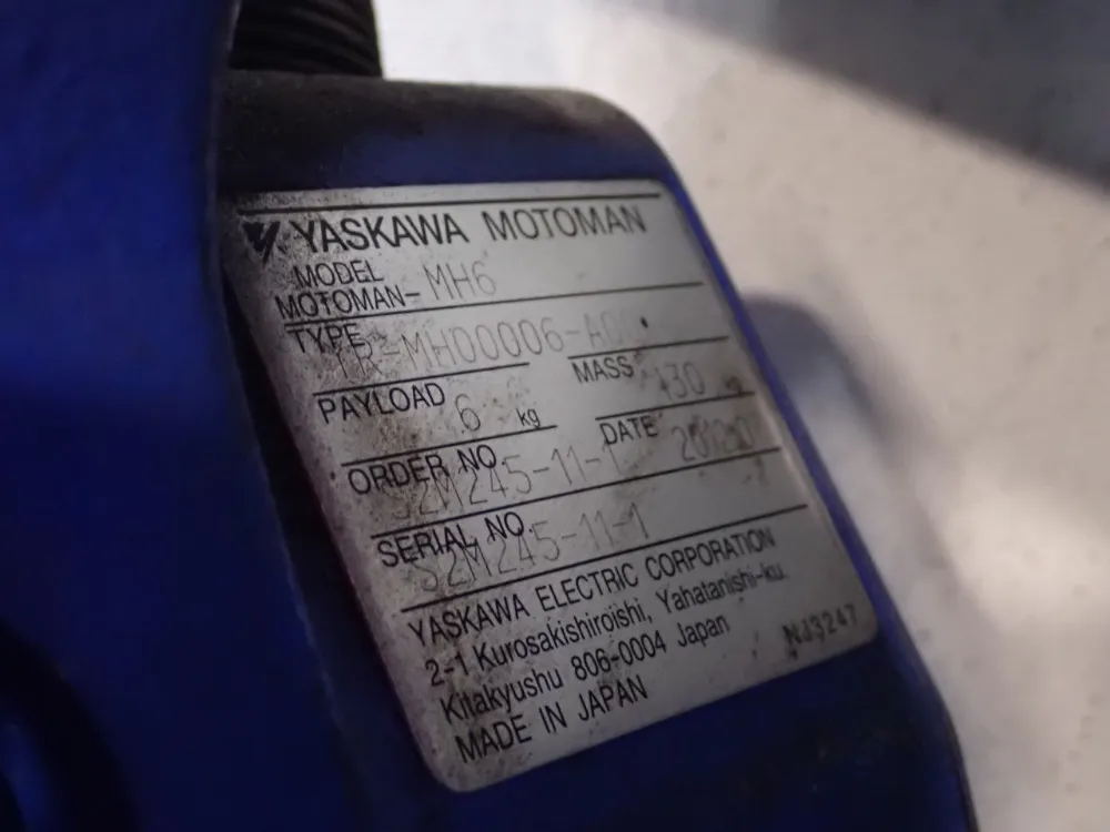 Motoman / Yaskawa Electric 2.0kva Robot - Mh6