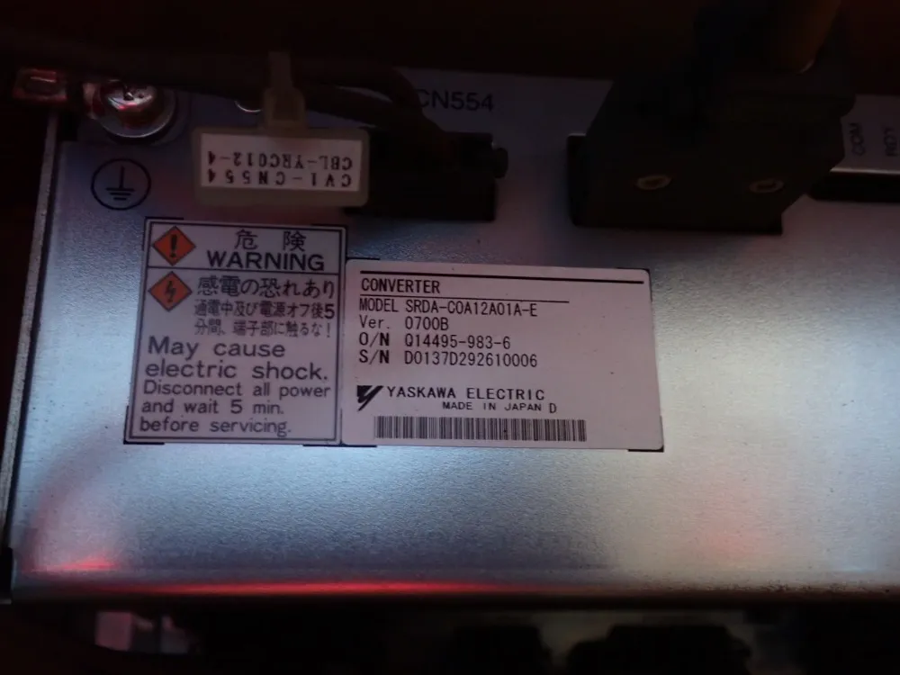 Motoman / Yaskawa Electric 1.5kva Robot - Mh6