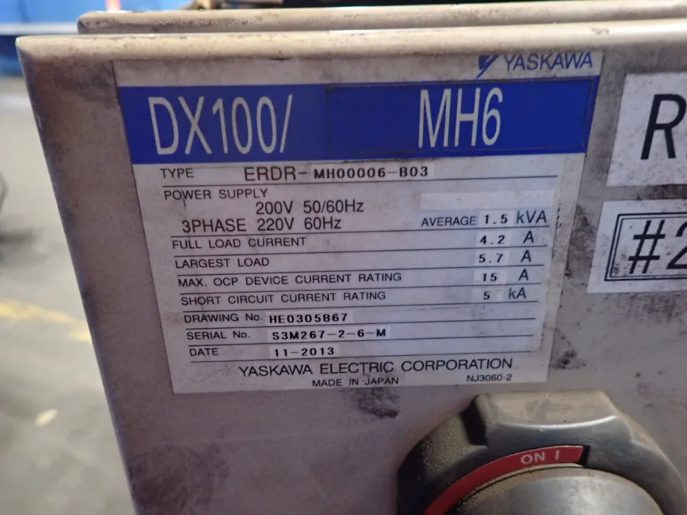 Motoman / Yaskawa Electric 1.5kva Robot - Mh6