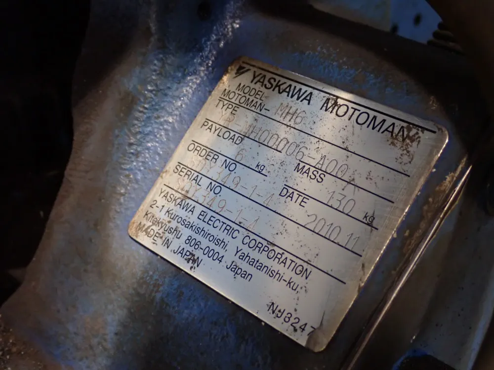 Motoman / Yaskawa Electric 2.0kva Robot - Mh6
