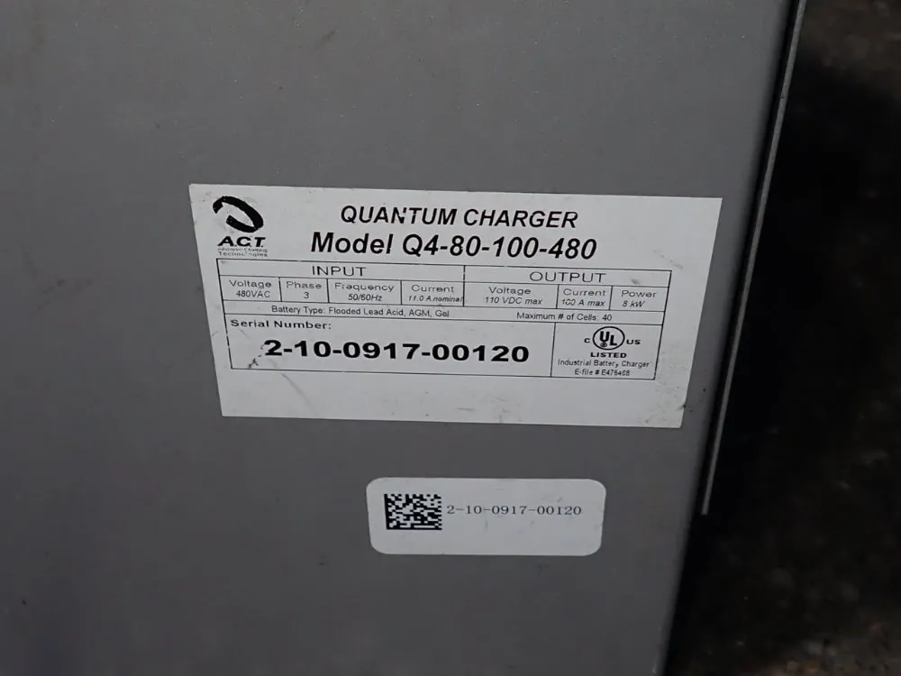 Advanced Charging Technologies 100 Amps Battery Charger - Q4-80-100-480