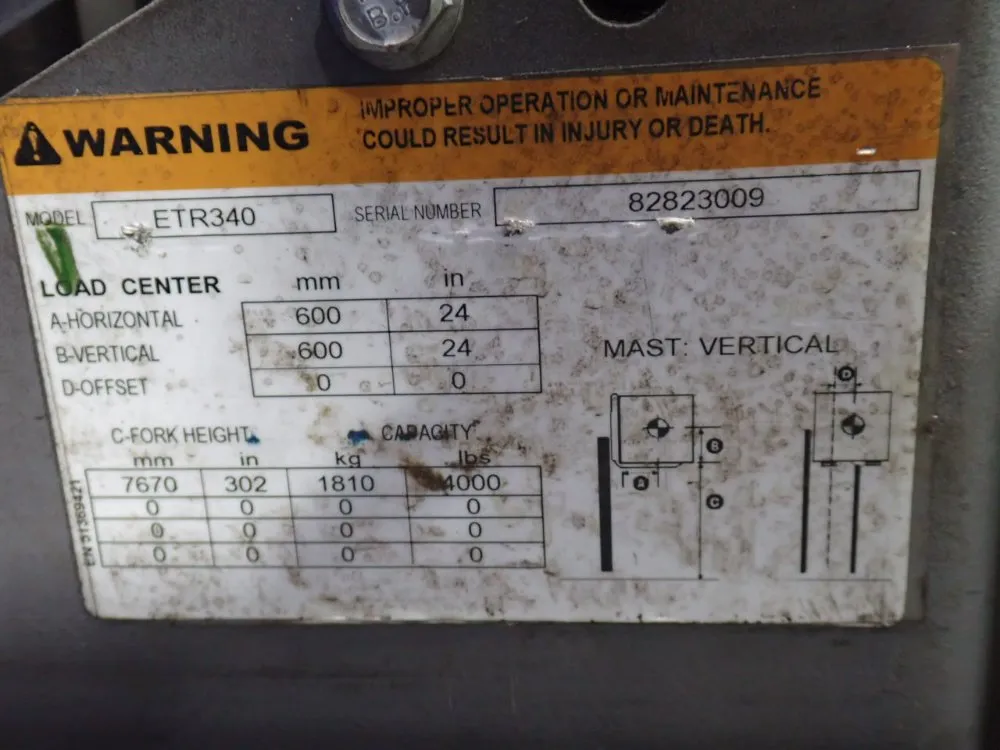 Jungheinrich 4000 Lbs Electric Order Picker - Etr340