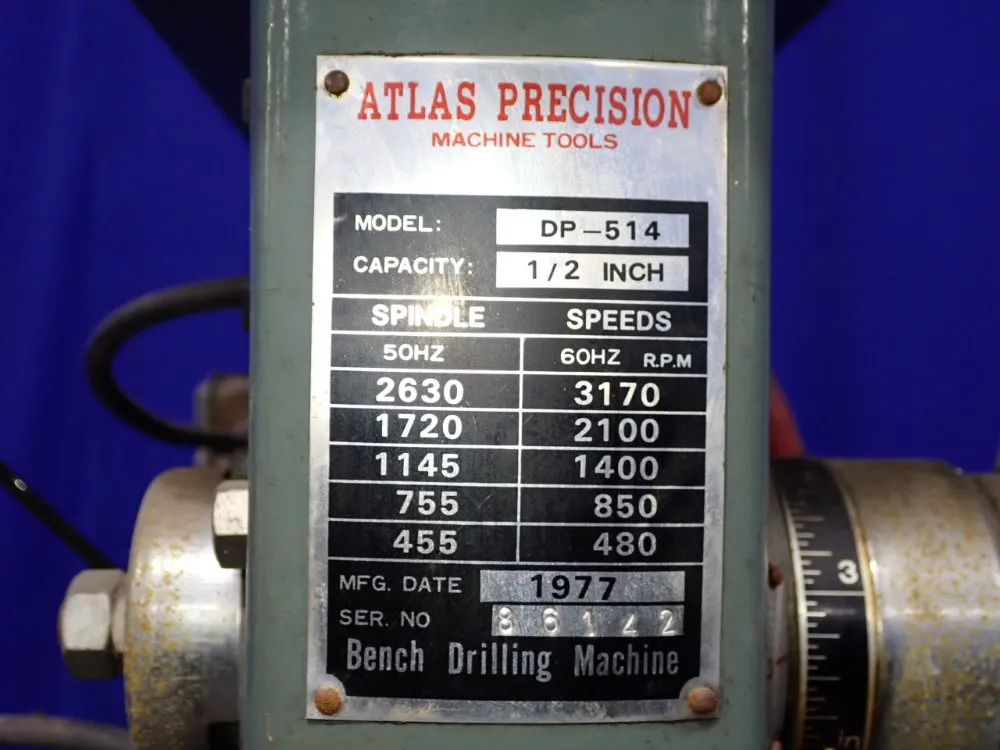 Atlas Precision 12" Drill Press - Dp-514