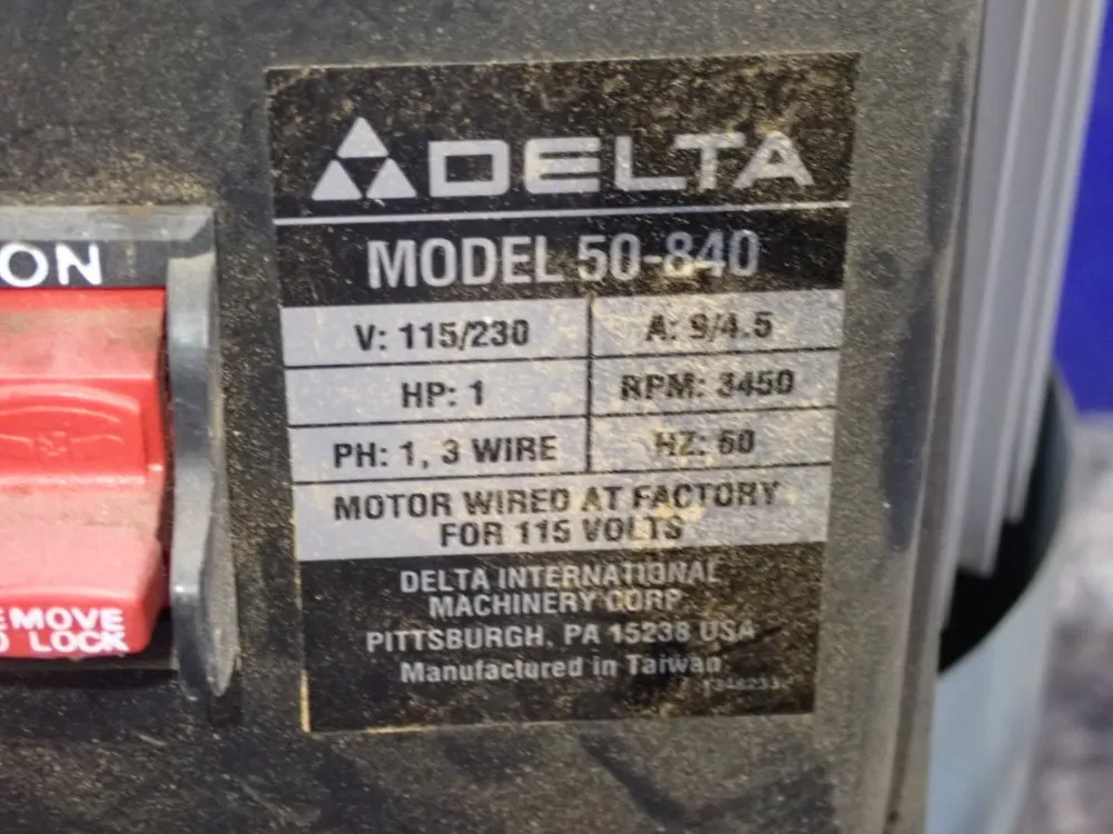 Delta 1 Hp Dust Collector - 50-840