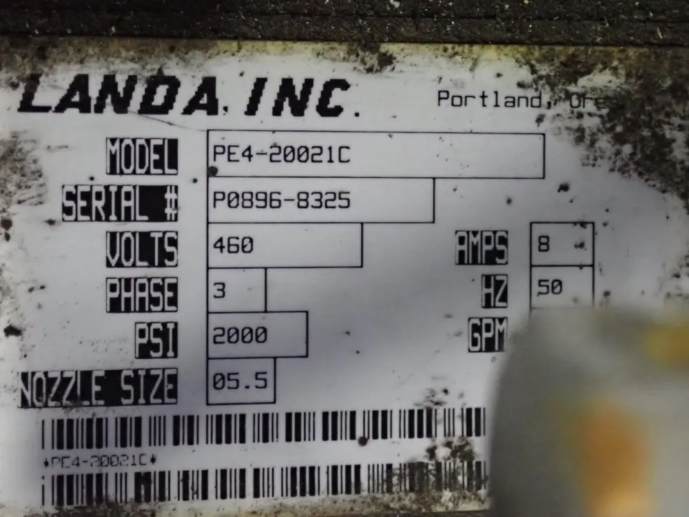 Landa 2000 Psi Pressure Washer - Pe4-20021c