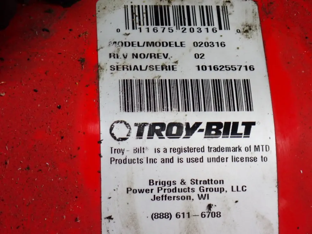 Troy-bilt 3000 Psi Pressure Washer - 020316