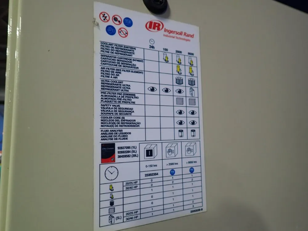 Ingersoll Rand 40 Hp Air Compressor - Irn40h-tas-hv