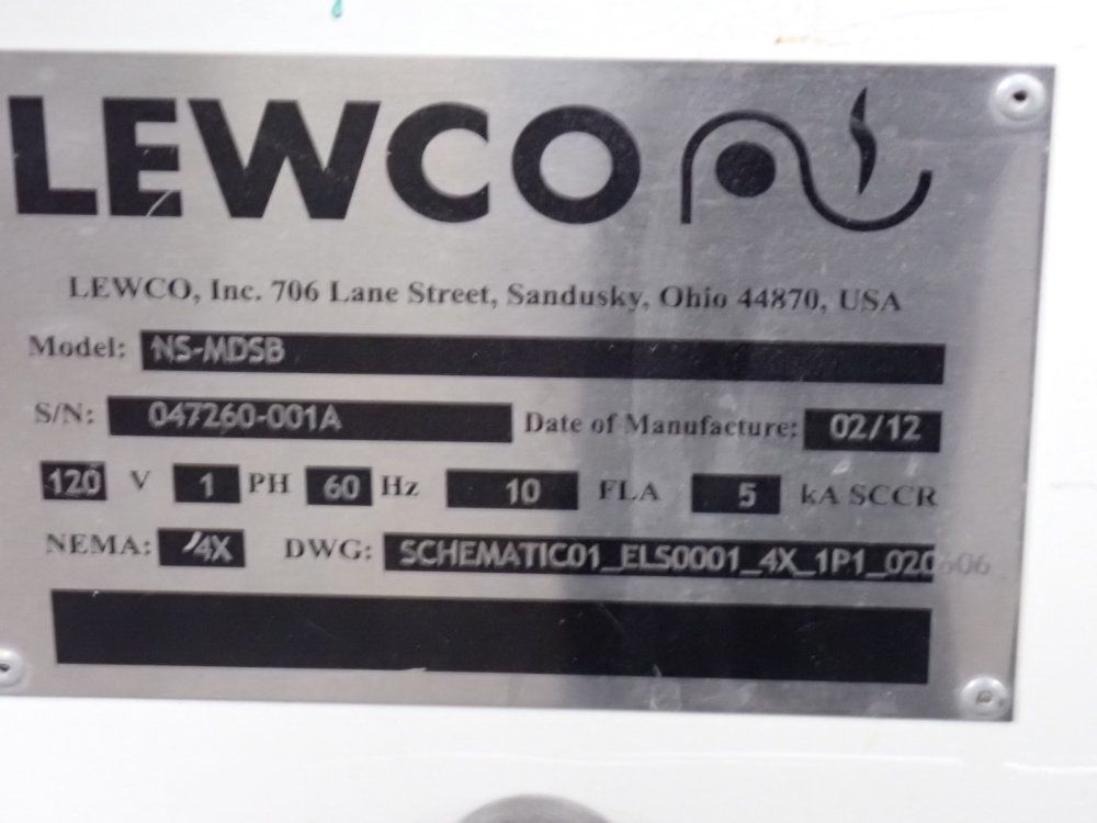 Lewco 140" X 20" X 35" Portable Power Belt Conveyor - Ns-mdsb