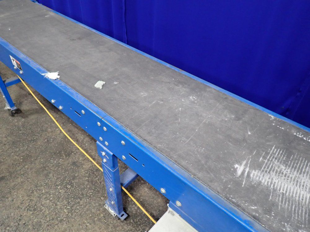 Lewco 140" X 20" X 35" Portable Power Belt Conveyor - Ns-mdsb