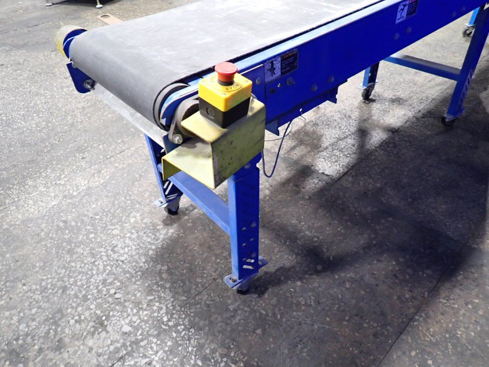 Lewco 140" X 20" X 35" Portable Power Belt Conveyor - Ns-mdsb
