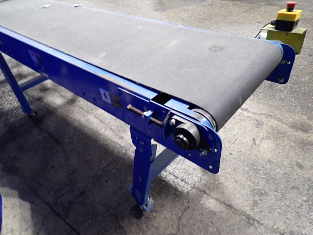 Lewco 140" X 20" X 35" Portable Power Belt Conveyor - Ns-mdsb
