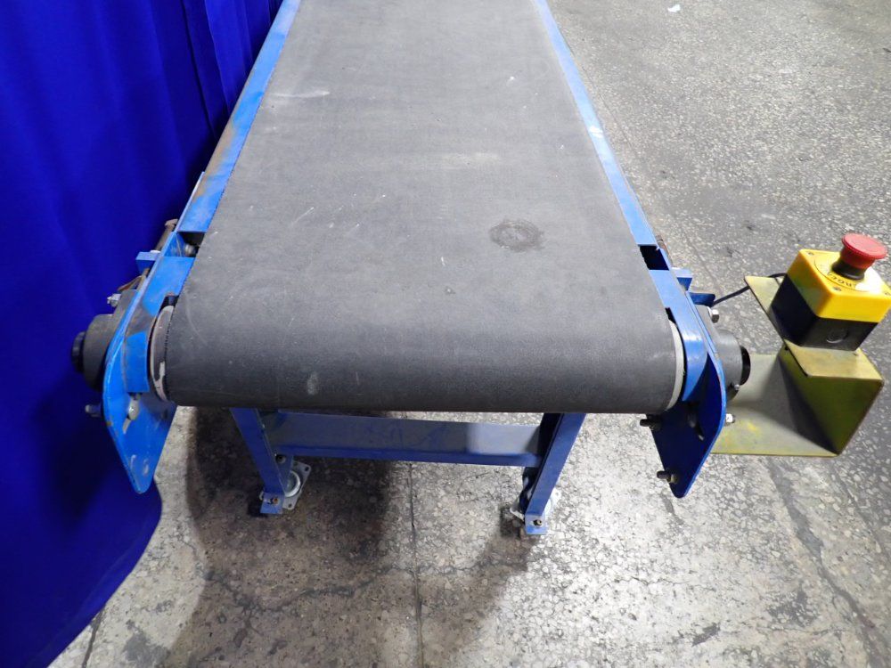 Lewco 140" X 20" X 35" Portable Power Belt Conveyor - Ns-mdsb