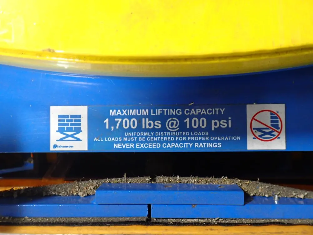 Ezup 1700 Lbs @ 100 Psi Lift Table