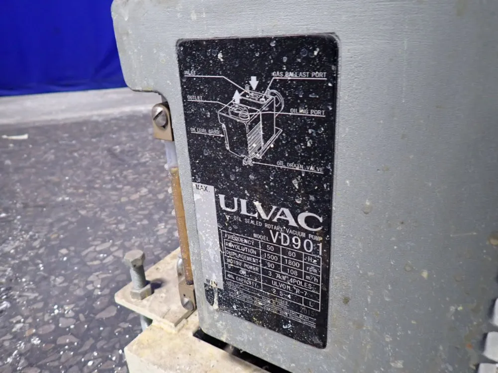 Ulvac 2.5 Kw Rotary Vacuum Pump - Ud901