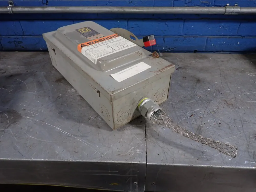 Square D 60 Amps Non Fusible Disconnect - Hu-362