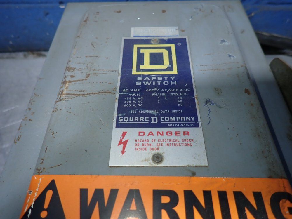 Square D 60 Amps Non Fusible Disconnect - Hu-362