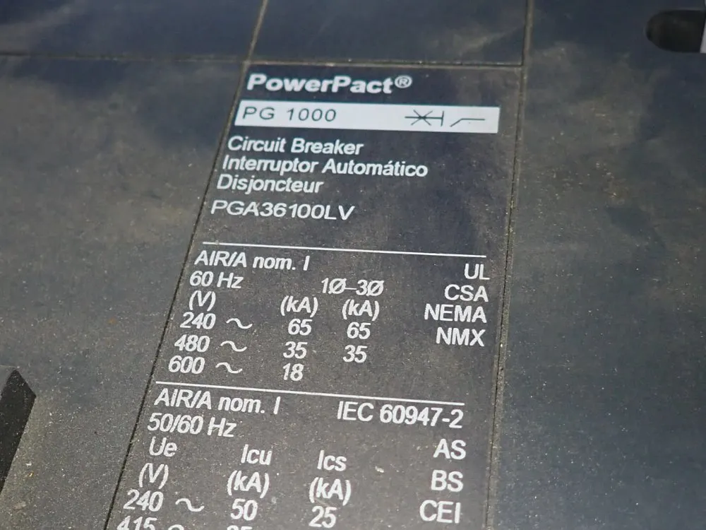 Power Pact Circuit Breaker - Pg 100