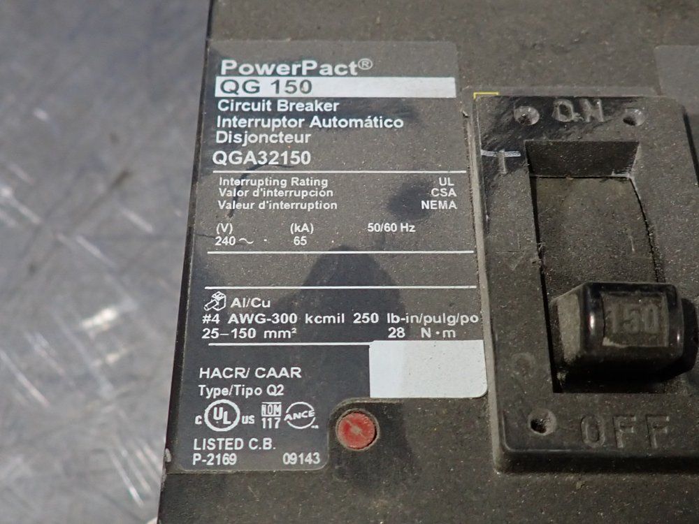 Power Pact Circuit Breaker - Qg 150