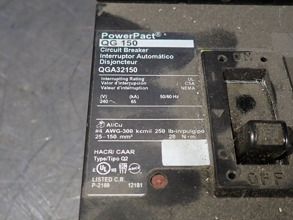 Power Pact Circuit Breaker - Qg 150
