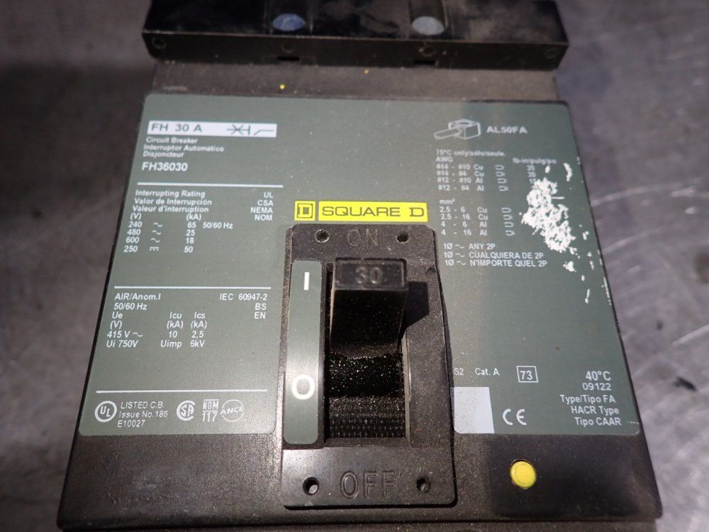 Square D Circuit Breaker - Fh36030