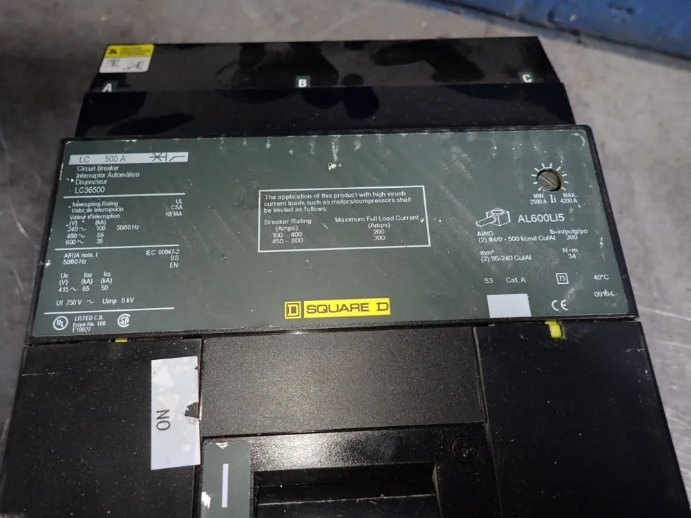 Square D Circuit Breaker - Lc36500