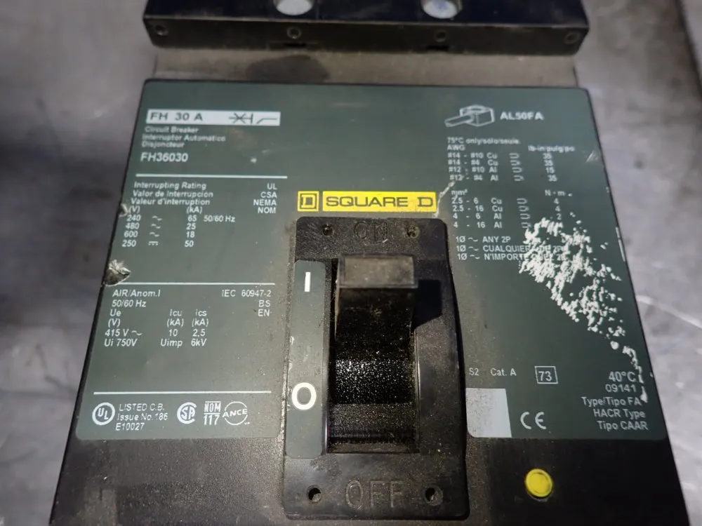 Square D Circuit Breaker - Fh36030