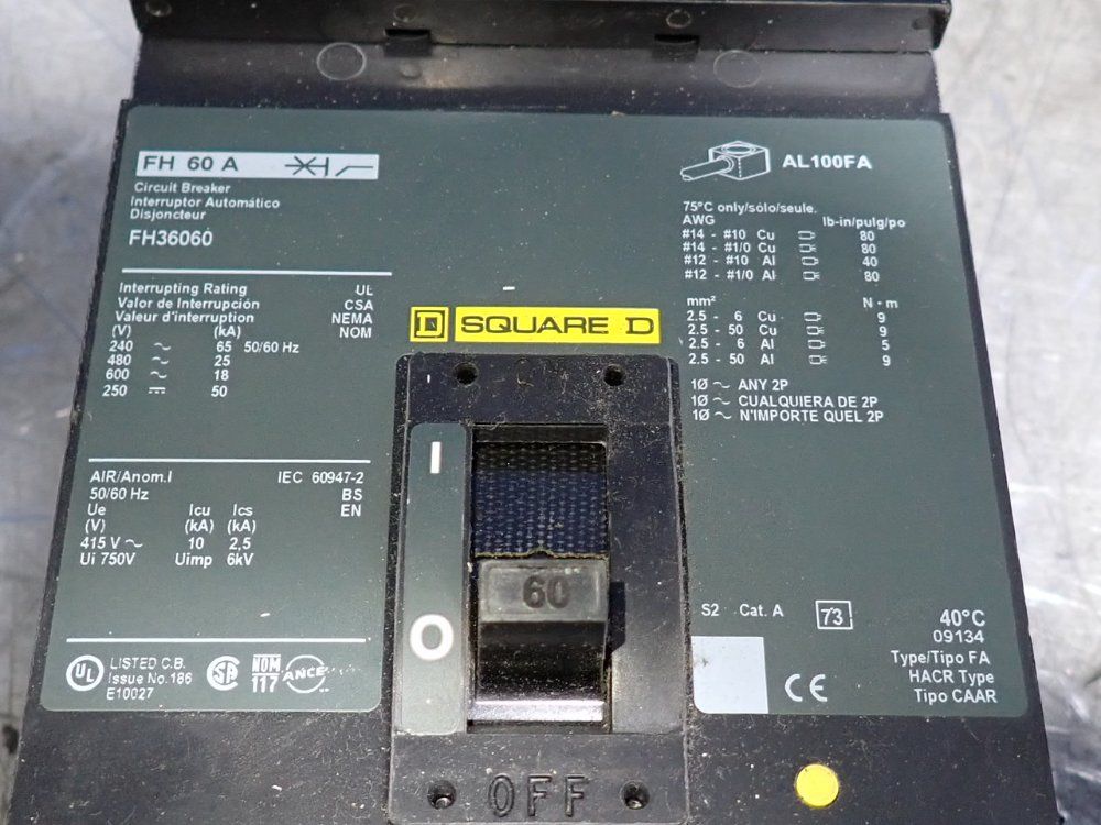 Square D Circuit Breaker - Fh36060