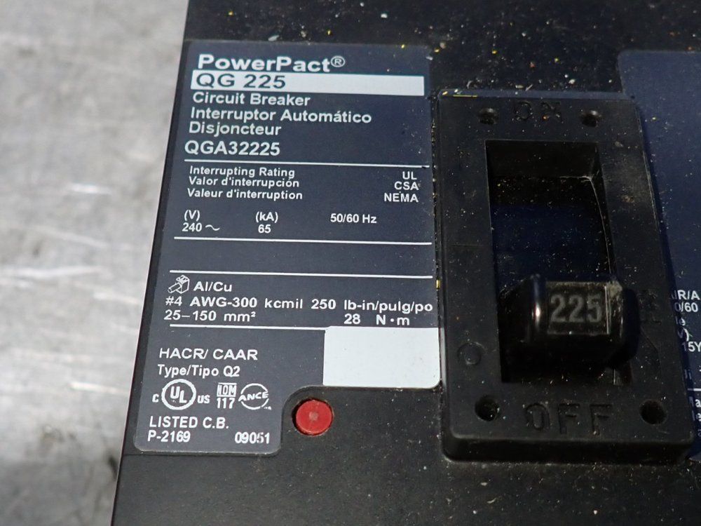 Power Pact Circuit Breaker - Qg 225
