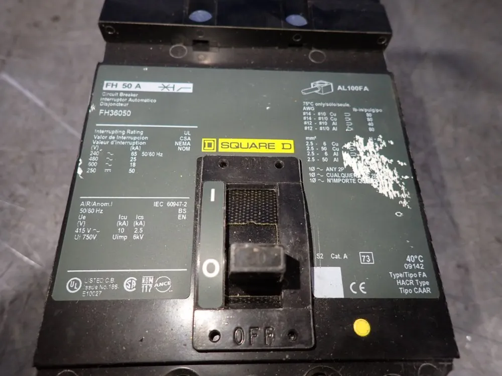 Square D Circuit Breaker - Fh36050