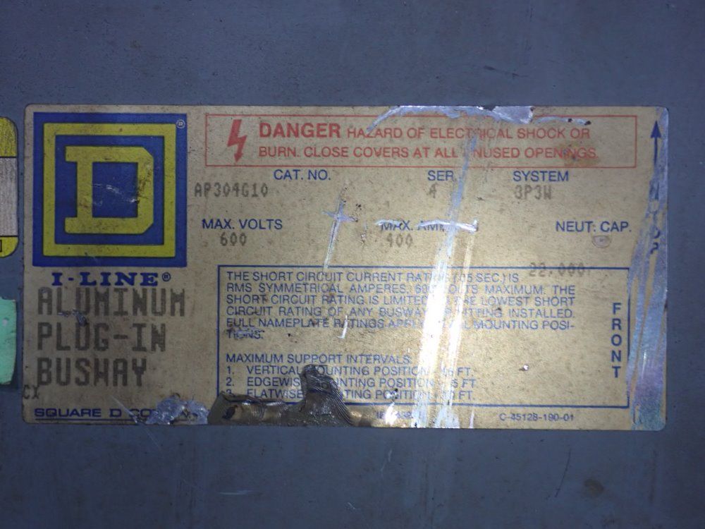 Square D 400 Amp Busway - Ap304g10