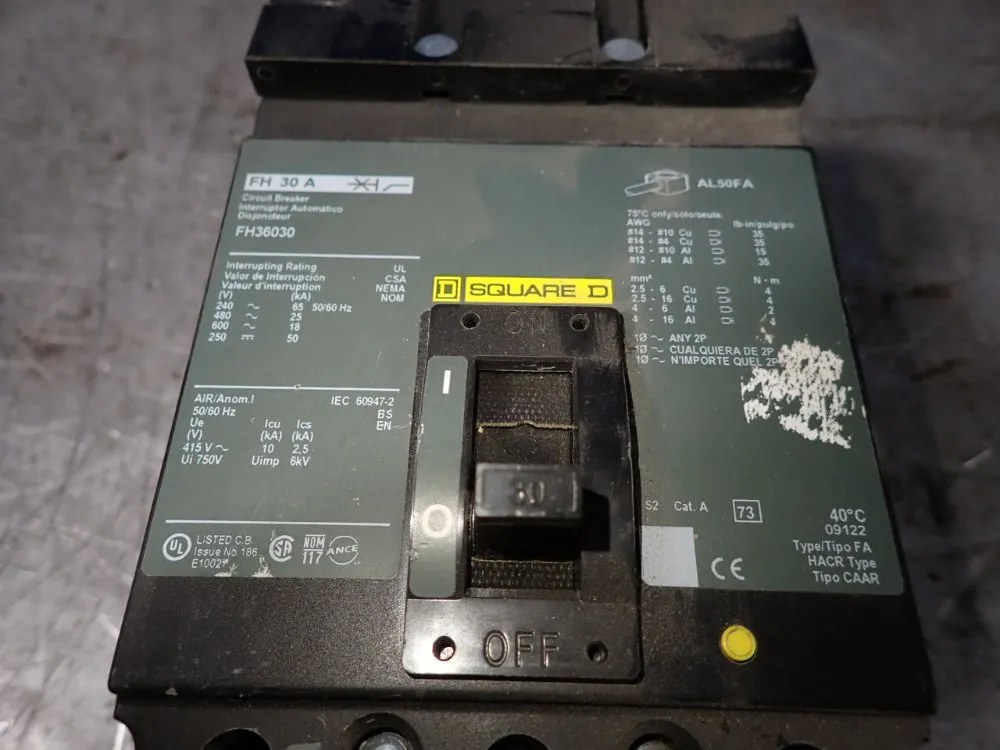 Square D Circuit Breaker - Fh36030