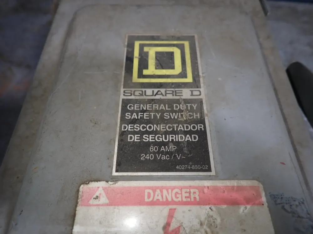 Square D 60 Amp Fusible Disconnect - D322nre